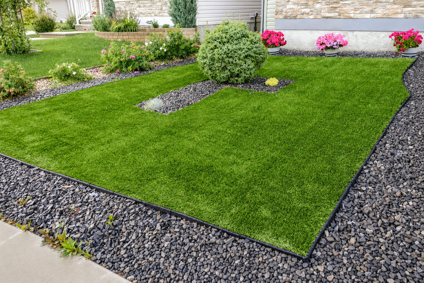 Artificial turf installation